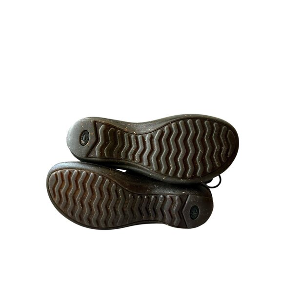 UGG Caspia Black Leather Shearling Lace-Up Winter Boots Women’s Size 7 (EU 38) - Picture 8 of 9